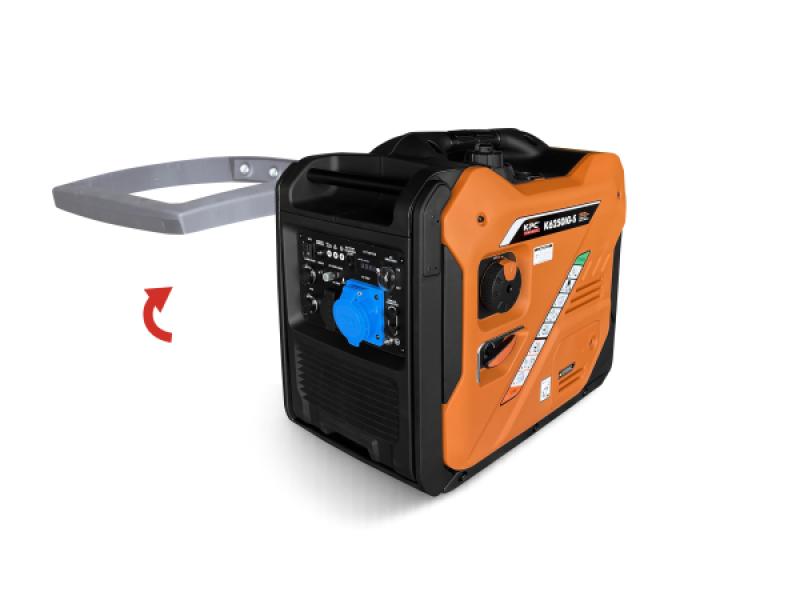 Kit de ruedas con asa plegable