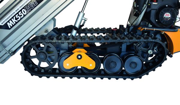 Tecnología RBS: Permite que la máquina se ajuste fácilmente a cualquier terreno