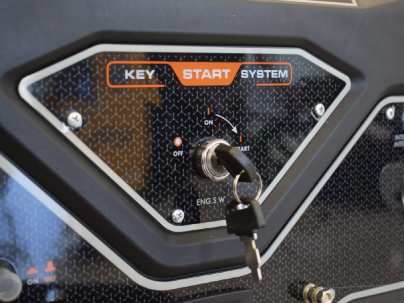 Con arranque eléctrico, fácil y rápido