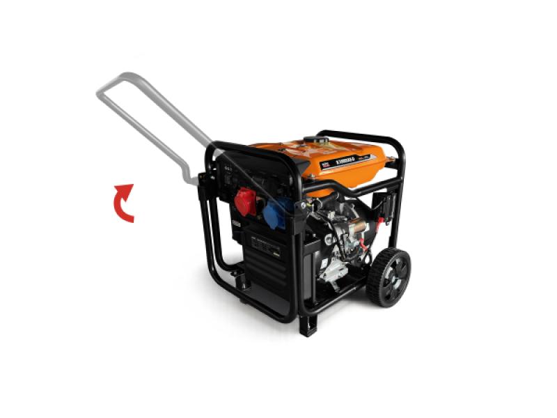 Kit de ruedas con asa plegable