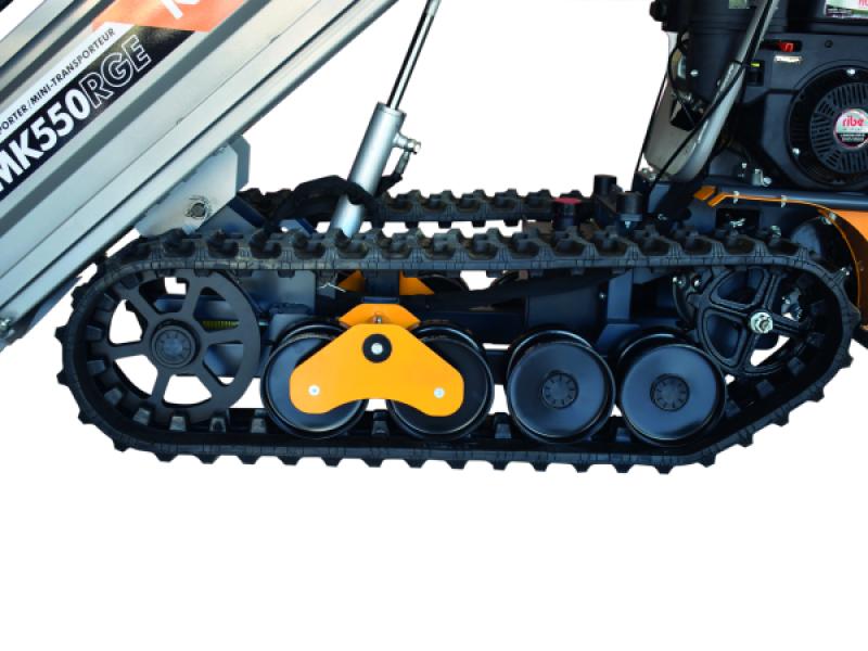 Tecnología RBS: Permite que la máquina se ajuste fácilmente a cualquier terreno