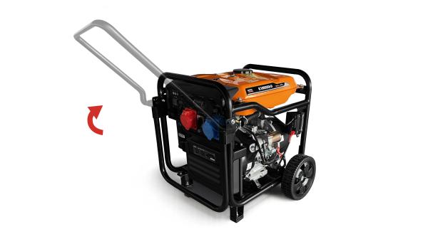 Kit de ruedas con asa plegable