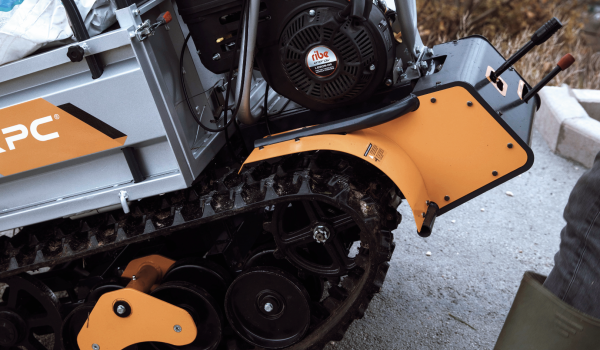 Tecnología RBS: Permite que la máquina se ajuste fácilmente a cualquier terreno