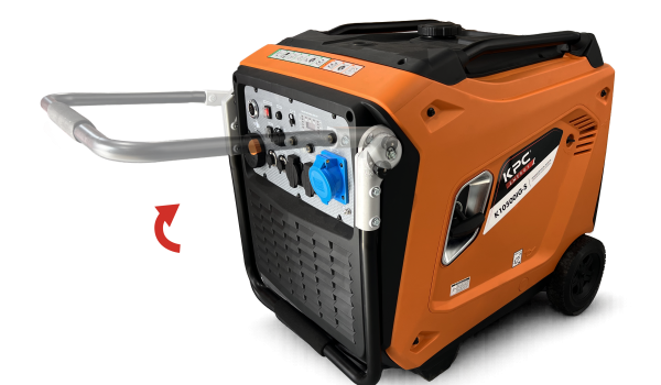 Kit de ruedas con asa plegable