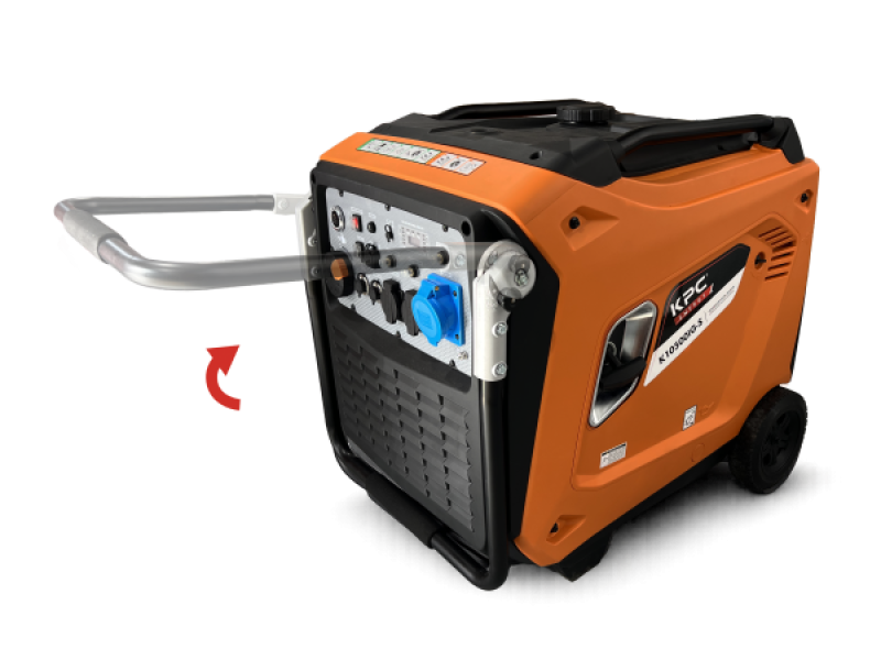 Kit de ruedas con asa plegable