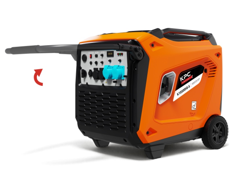 Kit de ruedas con asa plegable